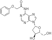 structure of CAS# 110522-74-2, N-(Phenoxyacetyl)-2'-deoxyadenosine;2'-Deoxy-N-(phenoxyacetyl)adenosine