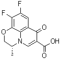 (R)-9,10-二氟-3-甲基-7-氧代-3,7-二氢-2H-[1,4]恶嗪并[2,3,4-ij]喹啉-6-羧酸分子结构 (CAS 110548-07-7)