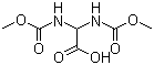 structure of CAS# 110599-27-4, Bis[(methoxycarbonyl)amino]acetic acid