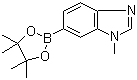 结构式 CAS# 1107627-01-9, 1-甲基-1H-苯并咪唑-6-硼酸频哪醇酯