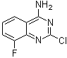 结构式 CAS# 1107695-04-4, 2-氯-8-氟-4-喹唑啉胺