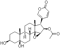 structure of CAS# 1108-68-5, Cinobufotalin;14,15b-Epoxy-3b,5a,16b-trihydroxy-5b,20(22)-bufadienolide 16-acetate