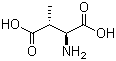 (2R,3S)-2-Amino-3-methylsuccinic acid molecular structure (CAS 1114-07-4)