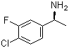 结构式 CAS# 1114559-14-6, (R)-1-(4-氯-3-氟苯基)乙胺