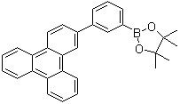 structure of CAS# 1115639-92-3, (3-(Triphenylen-2-yl)phenyl)boronic acid pinacol ester;4,4,5,5-Tetramethyl-2-(3-(triphenylen-2-yl)phenyl)-1,3,2-dioxaborolane