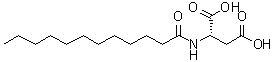 N-Lauroyl-L-aspartic acid molecular structure (CAS 1116-13-8)