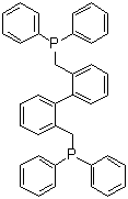 结构式 CAS# 111982-81-1, 2,2'-二[(二苯基膦基)甲基]-1,1'-联苯