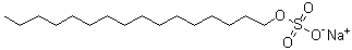 structure of CAS# 1120-01-0, Sodium n-hexadecyl sulfate;Conco Sulfate C; Hexadecyl sulfate sodium salt; Lanette E; Nikkol SCS; SHS; Sipex EC 111; Sodium 1-hexadecanol sulfate; Sodium cetyl sulfate; Sodium hexadecyl sulfate; Sodium monohexadecyl sulfate; Sodium n-hexadecyl sulfate; Sodium palmityl sulfate; Tergitol anionic 7