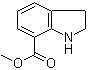structure of CAS# 112106-91-9, 2,3-Dihydro-1H-indole-7-carboxylic acid methyl ester