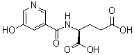 N-[(5-Hydroxy-3-pyridinyl)carbonyl]-L-glutamic acid molecular structure (CAS 112193-35-8)