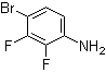 结构式 CAS# 112279-72-8, 4-溴-2,3-二氟苯胺