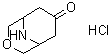 structure of CAS# 1126795-00-3, 3-Oxa-9-azabicyclo[3.3.1]nonan-7-one hydrochloride (1:1)