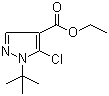structure of CAS# 112779-13-2, 1-tert-Butyl-5-chloro-1H-pyrazole-4-carboxylic acid ethyl ester
