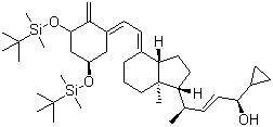 structure of CAS# 112849-27-1, Bis-TBDMS-trans-calcipotriol;24-Cycloproyply-1,3-bis[[(1,1-dimethylethyl)dimethylsily]oxy]-9,10-secochola-5,7,10(19),22-tetraen-24-ol