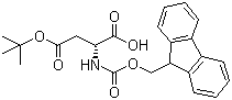 Fmoc-D-Aspartic acid beta-tert-butyl ester molecular structure (CAS 112883-39-3)