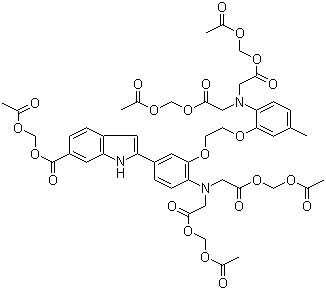 结构式 CAS# 112926-02-0, 钙荧光探针 Indo 1-AM