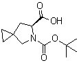 structure of CAS# 1129634-44-1, (S)-5-(tert-Butoxycarbonyl)-5-azaspiro[2.4]heptane-6-carboxylic acid