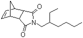 structure of CAS# 113-48-4, N-(2-Ethylhexyl)-5-norbornene-2,3-dicarboximide;MGK 264; N-(2-Ethylhexyl)-bicyclo[2.2.1]hept-5-ene-2,3-dicarboximide