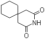 structure of CAS# 1130-32-1, 3,3-Pentamethylene glutarimide;3,3-Pentamethyleneglutarimide; 1,1-Cyclohexane diacetimide