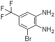 结构式 CAS# 113170-72-2, 3-溴-4,5-二氨基三氟甲苯; 3-溴-5-三氟甲基-1,2-苯二胺