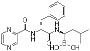 结构式 CAS# 1132709-15-9, [(1R)-3-甲基-1-[[(2R)-1-氧代-3-苯基-2-[(2-吡嗪基羰基)氨基]丙基]氨基]丁基]硼酸