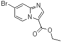 structure of CAS# 1134327-98-2, 7-Bromoimidazo[1,2-a]pyridine-3-carboxylic acid ethyl ester;Ethyl 7-bromoimidazo[1,2-a]pyridine-3-carboxylate