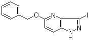 结构式 CAS# 1134328-03-2, 3-碘-5-苄氧基-1H-吡唑并[4,3-b]吡啶