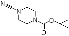 structure of CAS# 113534-02-4, tert-Butyl 4-cyanopiperazine-1-carboxylate;4-Cyanopiperazine-1-carboxylic acid tert-butyl ester