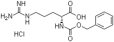 structure of CAS# 113712-05-3, N2-[(Phenylmethoxy)carbonyl]-D-arginine monohydrochloride