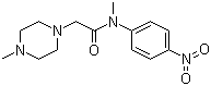 结构式 CAS# 1139453-98-7, N,4-二甲基-N-(4-硝基苯基)-1-哌嗪乙酰胺