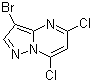structure of CAS# 114040-06-1, 3-Bromo-5,7-dichloropyrazolo[1,5-a]pyrimidine