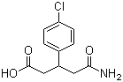structure of CAS# 1141-23-7, 3-(4-Chlorophenyl)glutaramic acid;3-(4-Chlorophenyl)glutaric acid monoamide