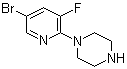 结构式 CAS# 1141669-85-3, 1-(5-溴-3-氟-2-吡啶基)哌嗪