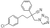 structure of CAS# 114369-43-6, Fenbuconazole;Fenethanil; Indar; Indar 5; RH 7592; 4-(4-Chlorophenyl)-2-phenyl-2-(1H-1,2,4-triazol-1-ylmethyl)butyronitrile
