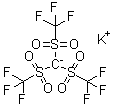 structure of CAS# 114395-69-6, Potassium tris(trifluoromethanesulfonyl)methide