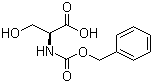 structure of CAS# 1145-80-8, N-Cbz-L-Serine;N-Carbobenzyloxy-L-serine; N-(Benzyloxycarbonyl)-L-serine; Z-Ser-OH