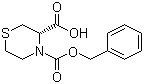 structure of CAS# 114580-19-7, (S)-4-Cbz-Thiomorpholine-3-carboxylic acid
