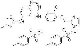 结构式 CAS# 1146629-86-8, Varlitinib tosylate