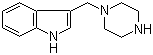 structure of CAS# 114746-66-6, 3-(Piperazin-1-ylmethyl)-1H-indole
