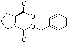 structure of CAS# 1148-11-4, N-Benzyloxycarbonyl-L-proline;N-CBZ-L-Proline; Z-Pro-OH