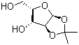 结构式 CAS# 114861-22-2, 1,2-O-异亚丙基-alpha-L-呋喃木糖
