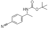 结构式 CAS# 1149727-73-0, [(1R)-1-(4-氰基苯基)乙基]氨基甲酸叔丁酯