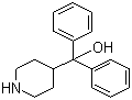 alpha,alpha-二苯基-4-哌啶甲醇分子结构 (CAS 115-46-8)