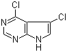 结构式 CAS# 115093-90-8, 4,5-二氯-7H-吡咯并[2,3-d]嘧啶