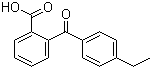 结构式 CAS# 1151-14-0, 2-(4-乙基苯甲酰基)苯甲酸