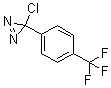 structure of CAS# 115127-52-1, 3-Chloro-3-[4-(trifluoromethyl)phenyl]-3H-diazirine