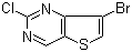 structure of CAS# 1152475-42-7, 7-Bromo-2-chlorothieno[3,2-d]pyrimidine