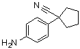 structure of CAS# 115279-73-7, 1-(4-Aminophenyl)cyclopentanecarbonitrile