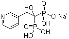 structure of CAS# 115436-72-1, Sodium risedronate;Risedronate sodium; [1-hydroxy-2-(3-pyridinyl)ethylidene]-bis[phosphonic acid] monosodium salt