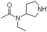 structure of CAS# 115445-29-9, 3-(N-Acetyl-N-ethylamino)pyrrolidine